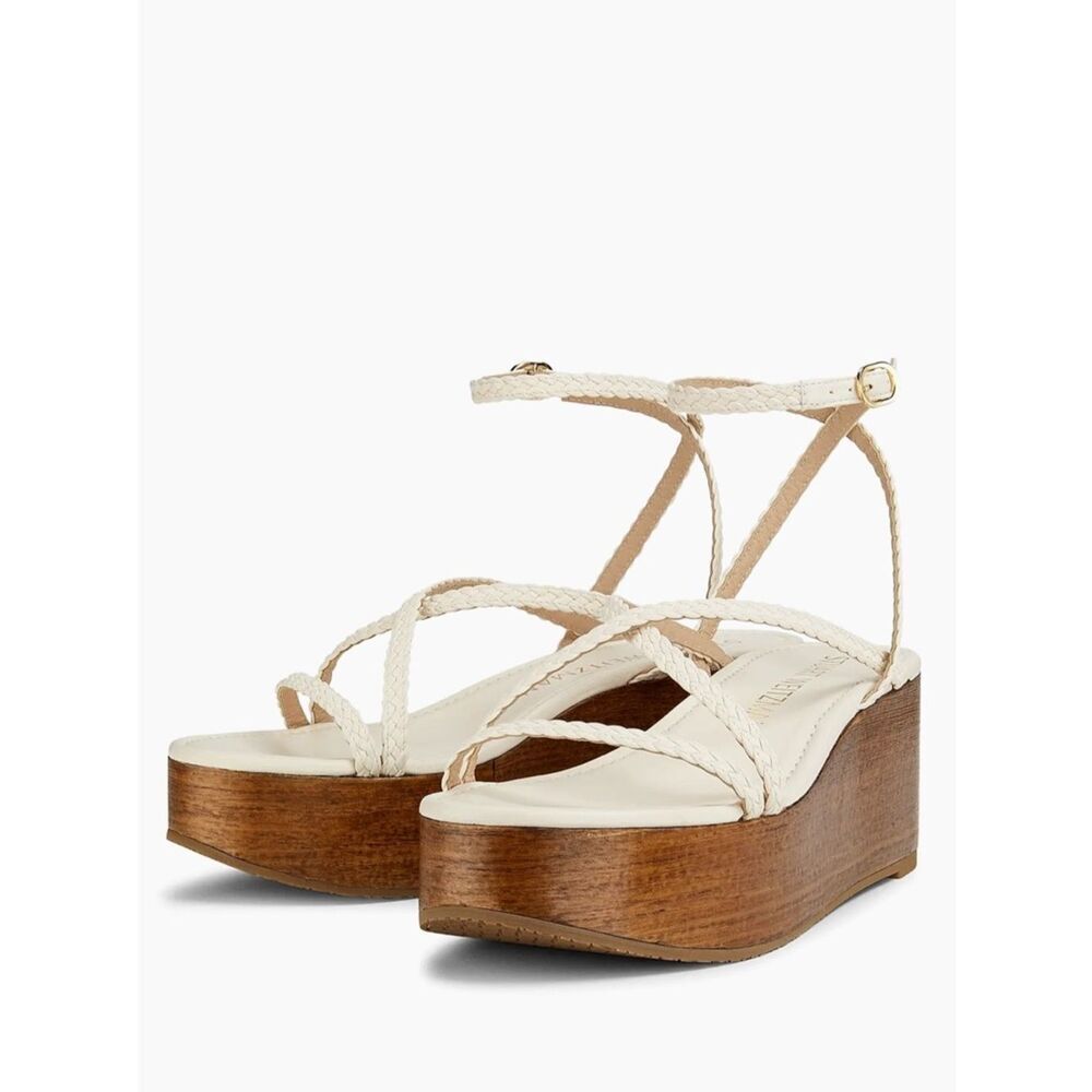 Stuart Weitzman Wovette wedge sandals brand new in the box $565